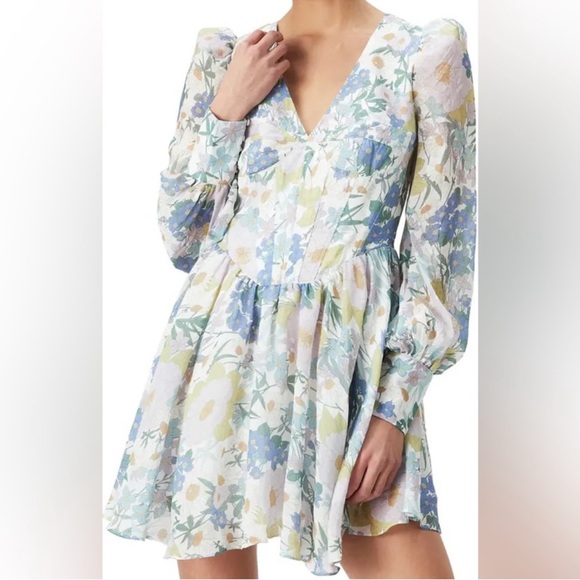 BARDOT Zelina Mixed Floral Minidress in Spring Floral Size US 2 - Picture 12 of 14